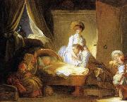 La visite a la nourrice Jean-Honore Fragonard